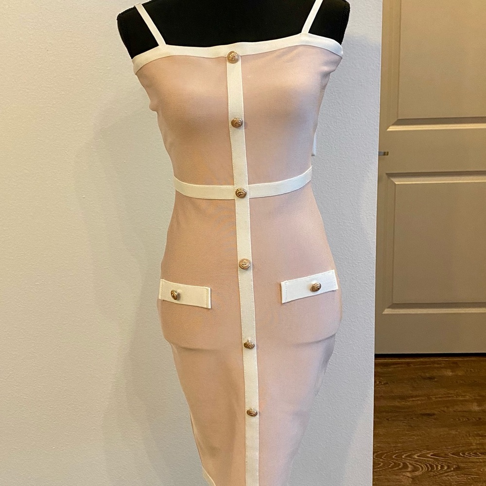 Meilum Women’s bodycon strap bandage dress size M - Picture 3 of 4